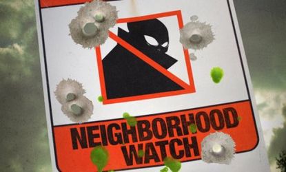 The teaser poster (pictured) and trailer for the forthcoming "Neighborhood Watch" have been pulled in light of the Trayvon Martin shooting.