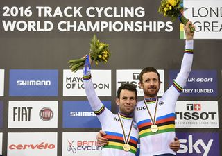 Bradley Wiggins and Mark Cavendish 2016 Madison World Champions