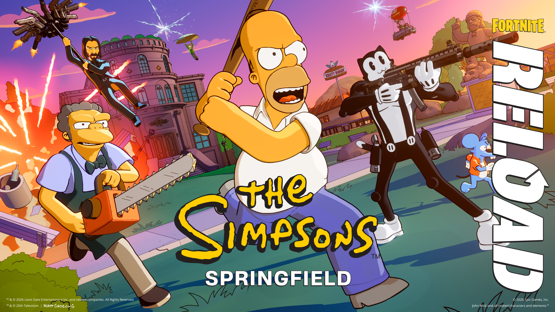 Fortnite x The Simpsons Reload