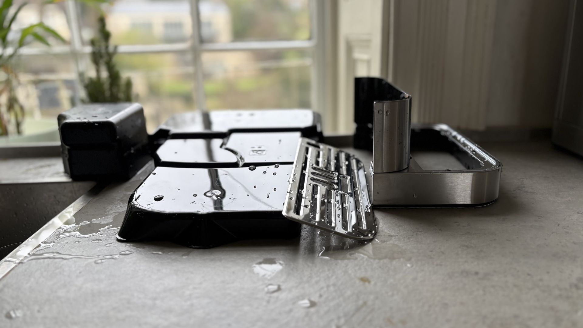 Cleaning the parts of the KitchenAid KF6 Fully Automatic Espresso Machine