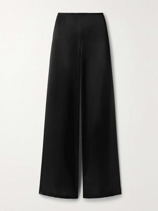 Barb Satin Wide-Leg Pants