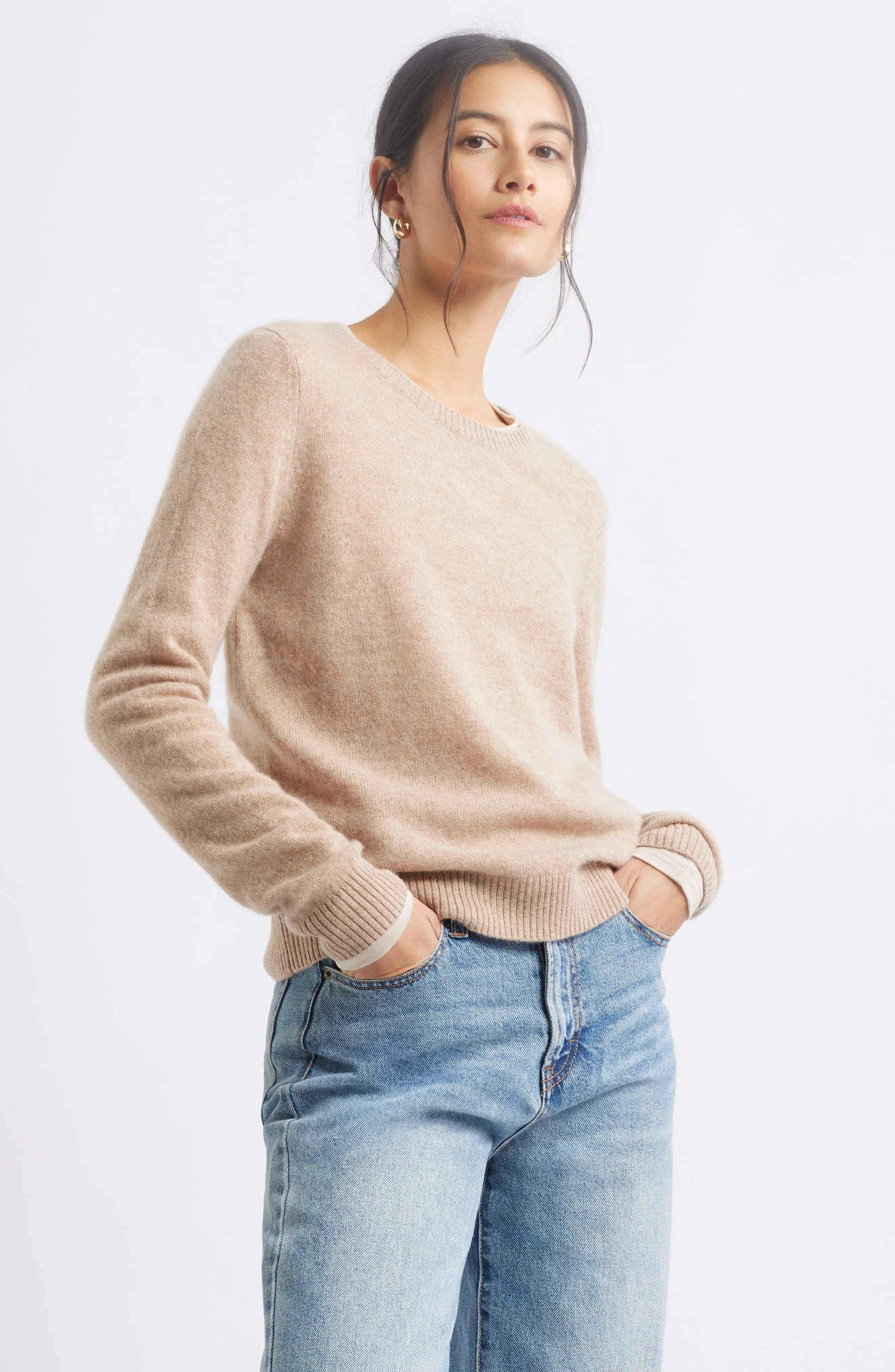 Caslon&amp;lt;sup&amp;gt;&amp;reg;&amp;lt;/sup&amp;gt;, Cashmere Crewneck Sweater