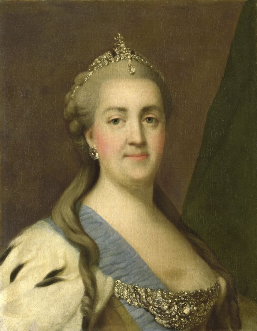 Portrait of Catherine II by Vigilius Erichsen (ca. 1757-1772).
