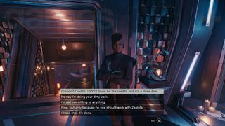 Starfield Shattered Space Zealous Overreach Djimal deal dialogue