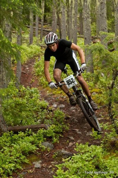 A racer at the Nimby Fifty