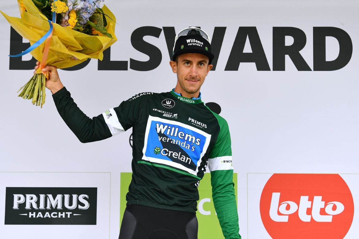 Dimitri Peyskens (WB Veranclassic Aqua Protect) in the combativity jersey