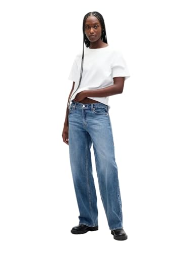 Gap Womens 90's Low Rise Loose Jeans Medium Indigo 15 25