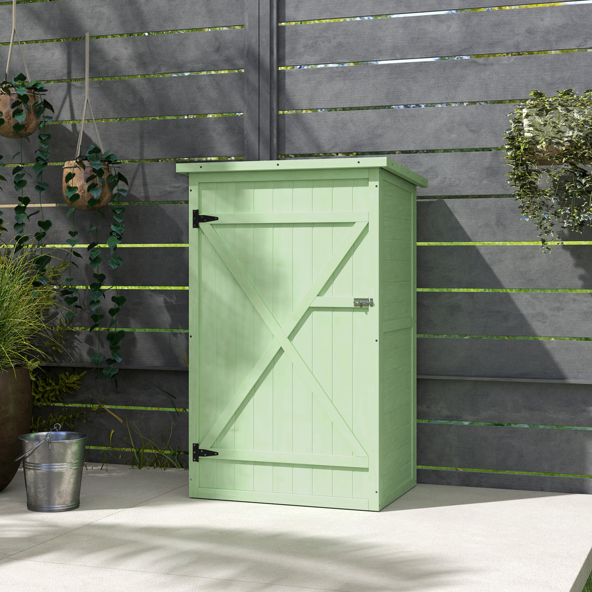 Outsunny 3 Ft. W X 2 Ft. D Solid Wood Storage Shed &amp;amp; Reviews | Wayfair.co.uk