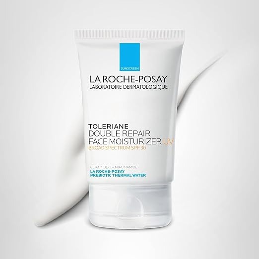 La Roche-Posay, La Roche-Posay Toleriane Double Repair Uv Spf Moisturizer for Face, Daily Facial Moisturizer With Sunscreen Spf 30, Niacinamide and Glycerin, Oil Free, Moisturizing Sun Protection