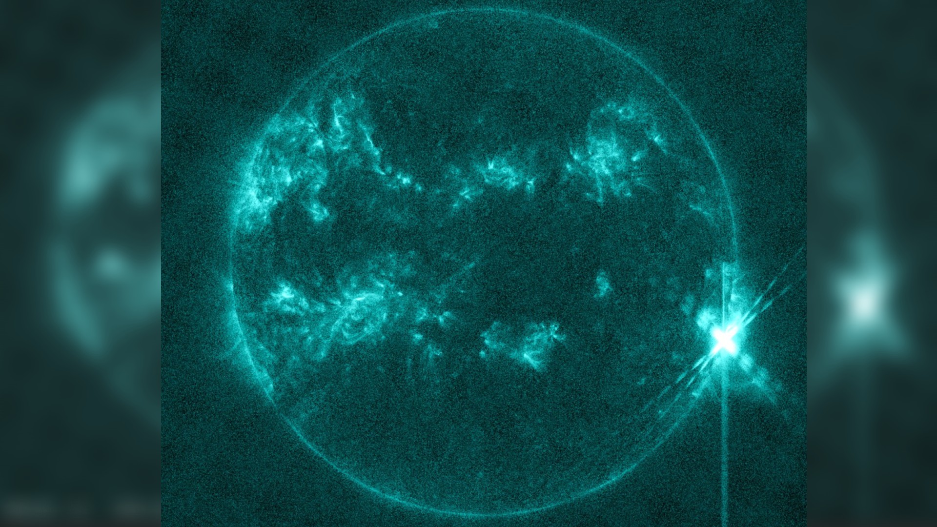 Sun unleashes massive X8.7 solar flare, biggest of current cycle, from super-active monster sunspot (video)