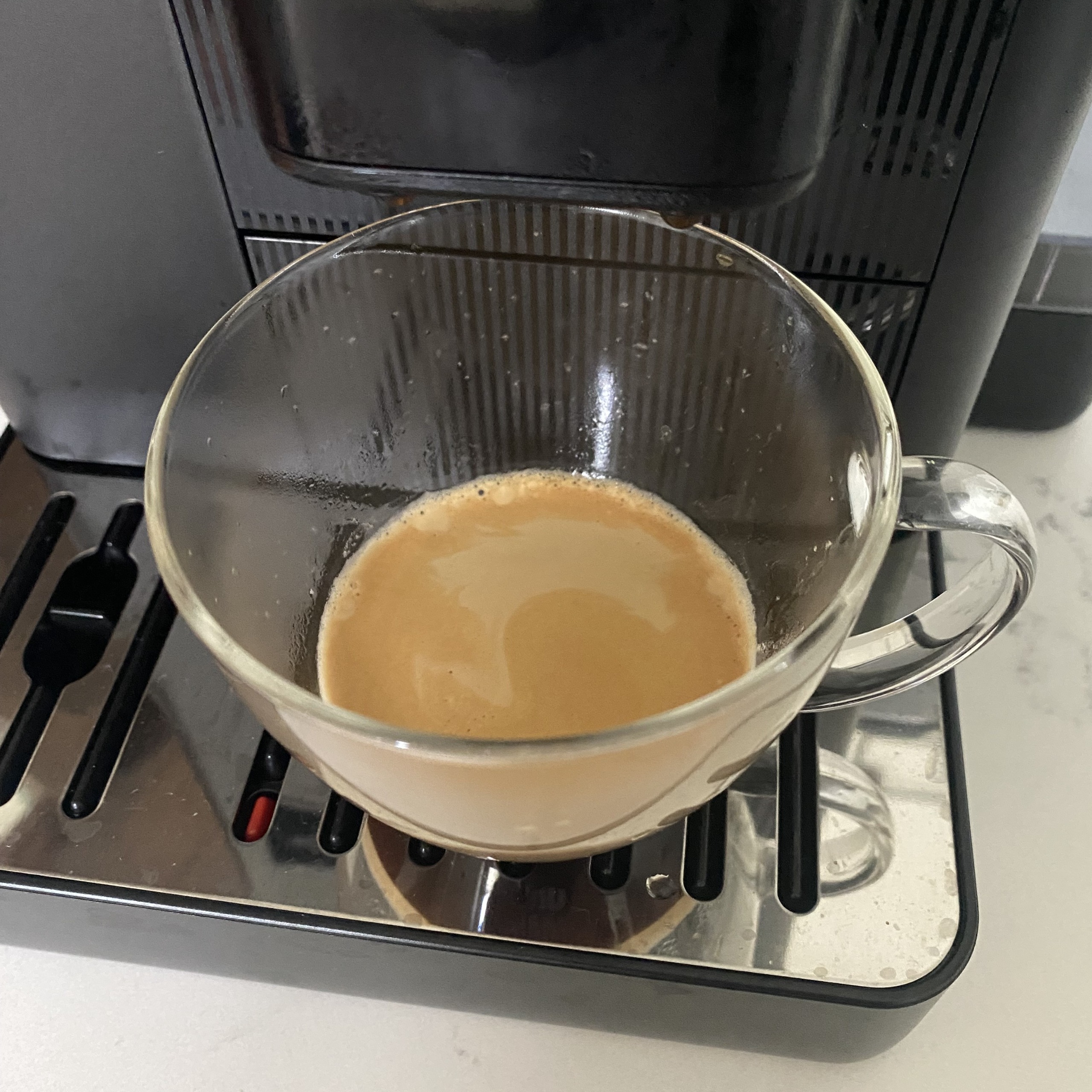 Espresso from De'Longhi Rivelia Start coffee machine
