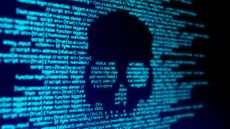 Skull mixed within computer code