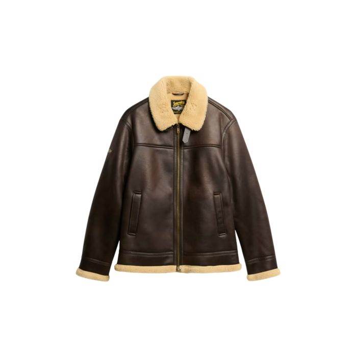 Superdry &amp;amp; Co, Faux Shearling Aviator Jacket