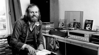 Bob Harris in the Old Grey Whistle Test Office, 1973