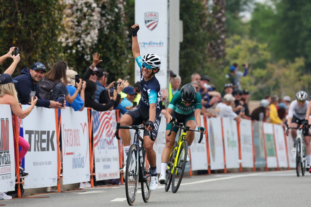 Marlies Mej&iacute;a Garcia (Twenty24) wins stage 1 of the 2023 Redlands BIcycle Classic