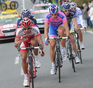 Leonardo Duque leads break, Tour de France 2011, stage six