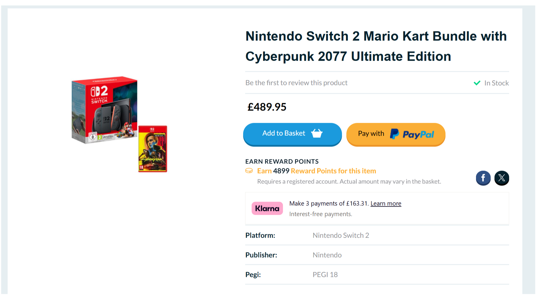 The Game Collection Switch 2 restock