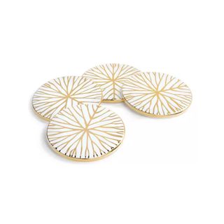 Four Anna New York Lily Pad Coasters