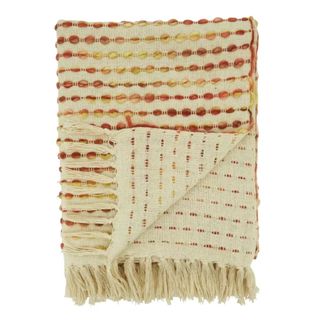 Saro Lifestyle Casual Throw With Striped Design