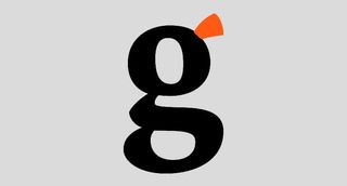 Typography design: Stylised letter 'g' with ear highlighted