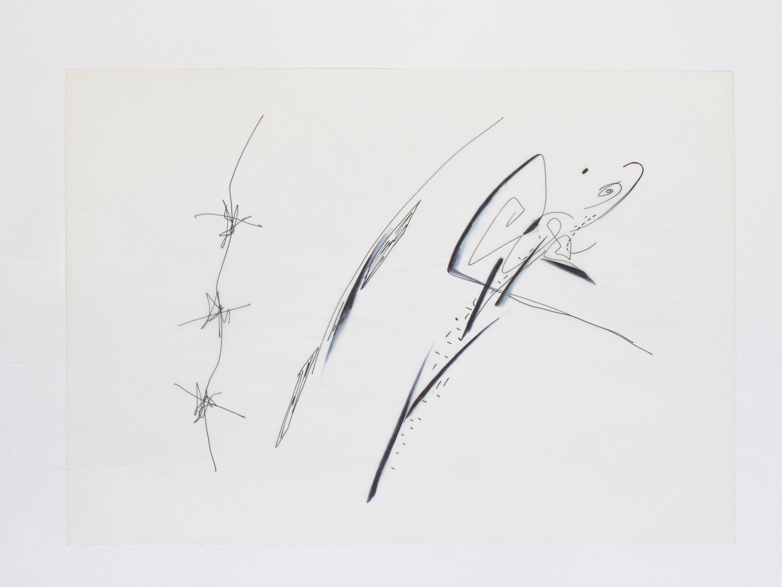 Zaha Hadid, Hamburg sketch, Hamburg, Germany, 1989 &amp;copy; Zaha Hadid Foundation