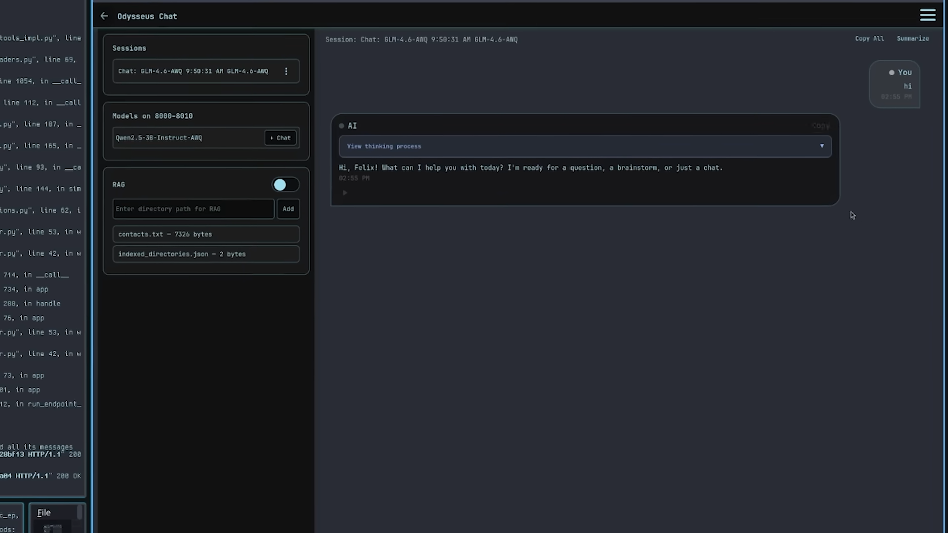 PewDiePie&#039;s self-hosted AI running on ChatOS