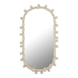 A white bauble mirror