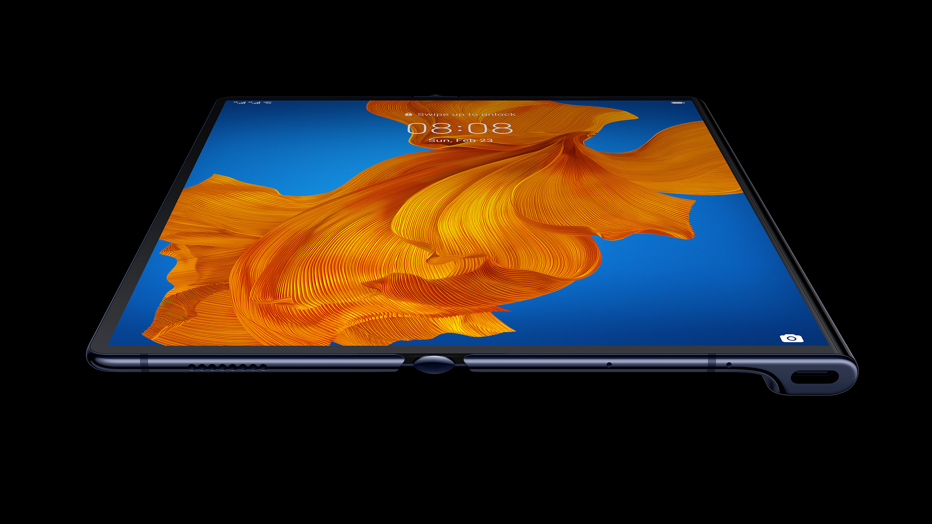 Huawei Mate Xs una volta aperta la Falcon Wing.