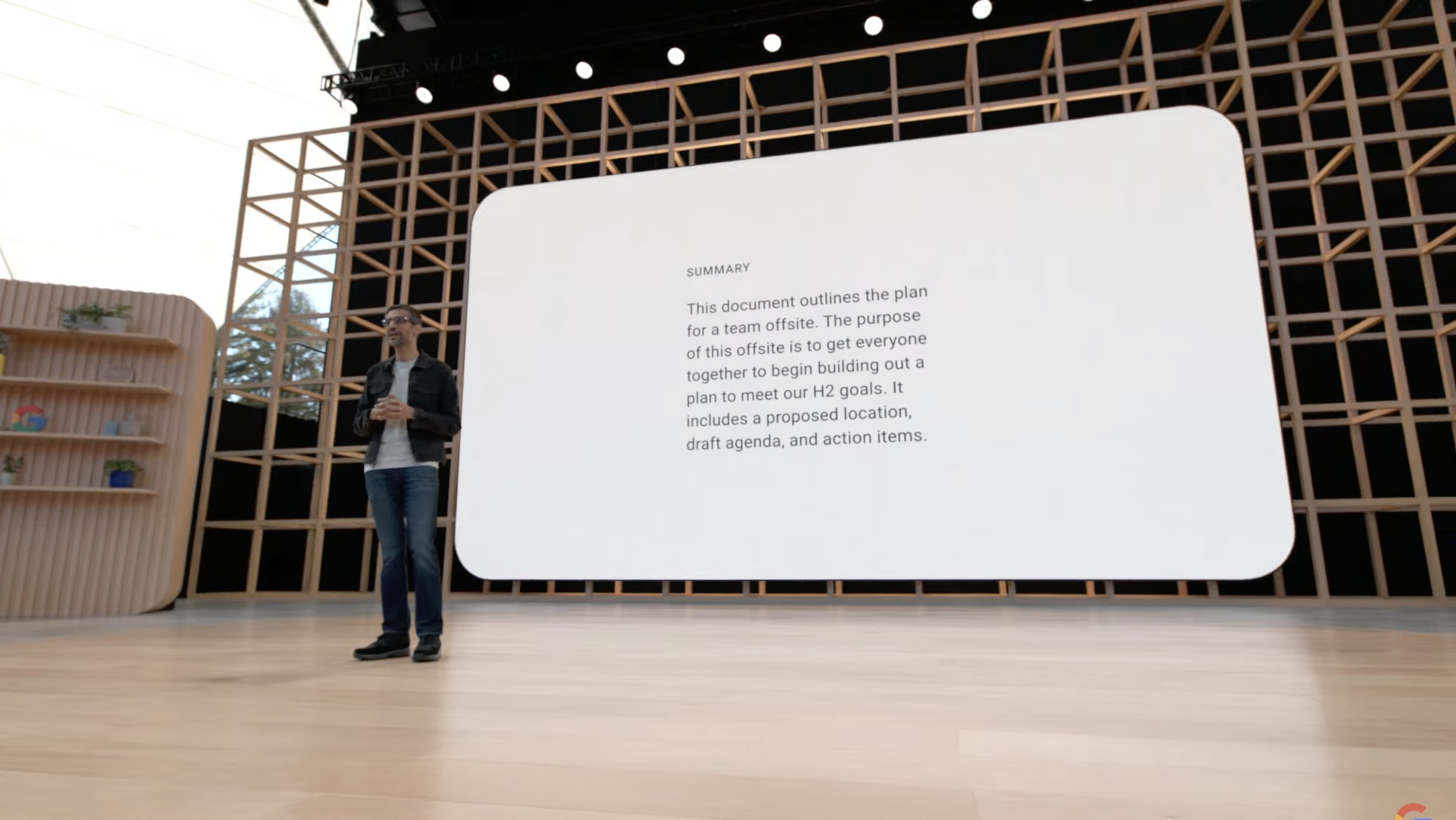 Auto Summary in GDocs at Google IO 2022