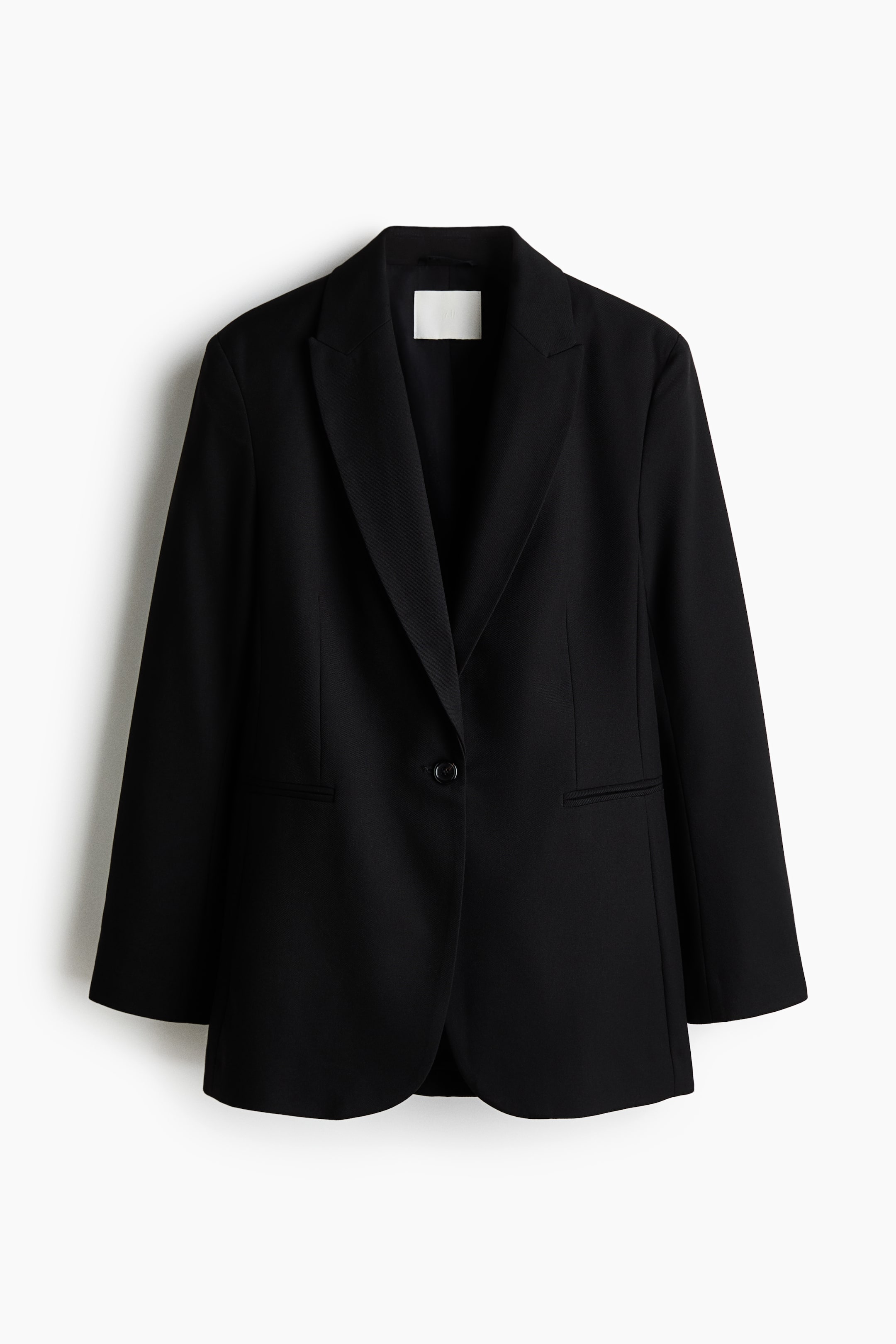 Single-Breasted Blazer - Black