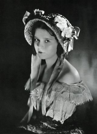 Actress Clara Bow in a scene from the movie "Down to the Sea in Ships"