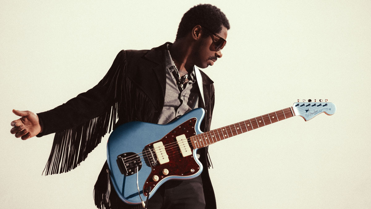 Curtis Harding with the Vintera '60s Jazzmaster in Ice Blue Metallic