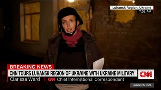 Clarissa Ward in Ukraine Donbas