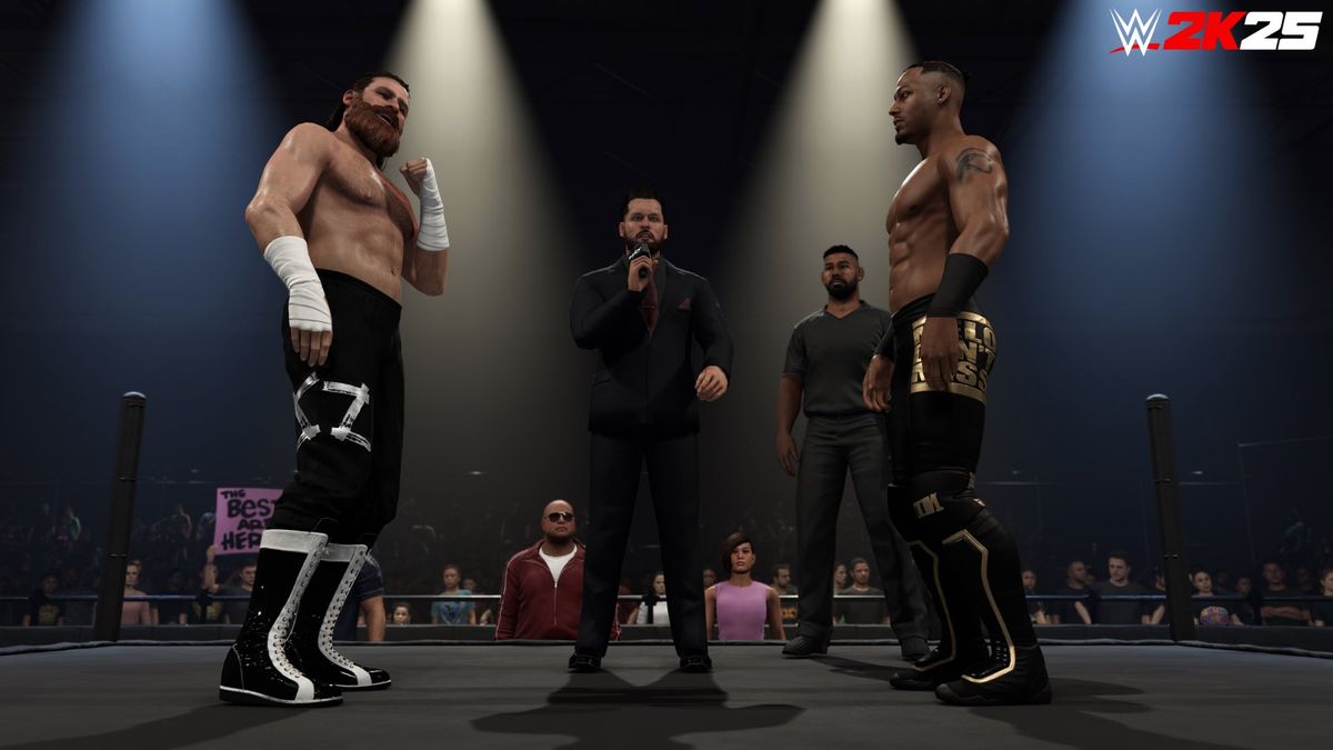 Promotional screenshot of the Underground match in WWE 2K25