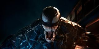 Venom baring his teeth