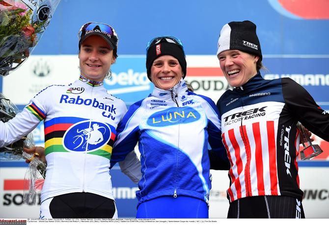 Katerina Nash (Luna Pro) tops the Namur World Cup podium
