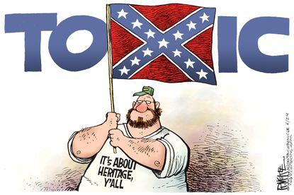 Editorial cartoon U.S. Confederate Flag