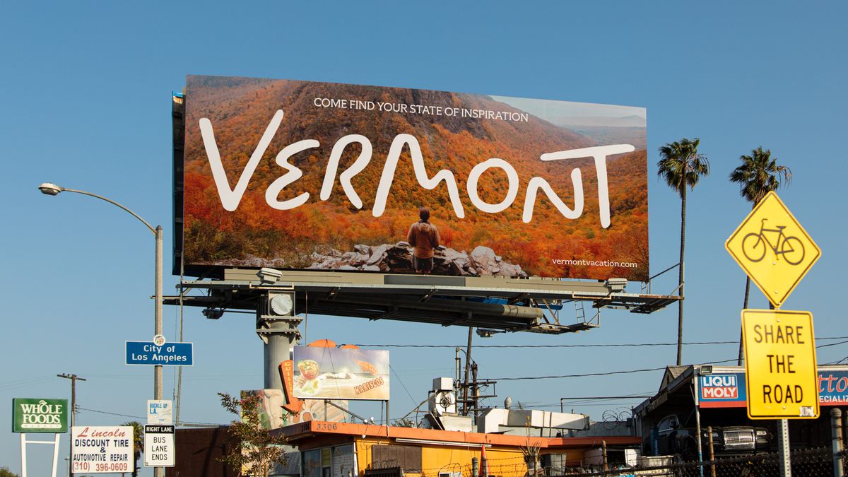 New Vermont Tourism logo design and branding
