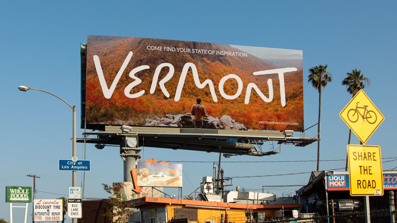 New Vermont Tourism logo design and branding