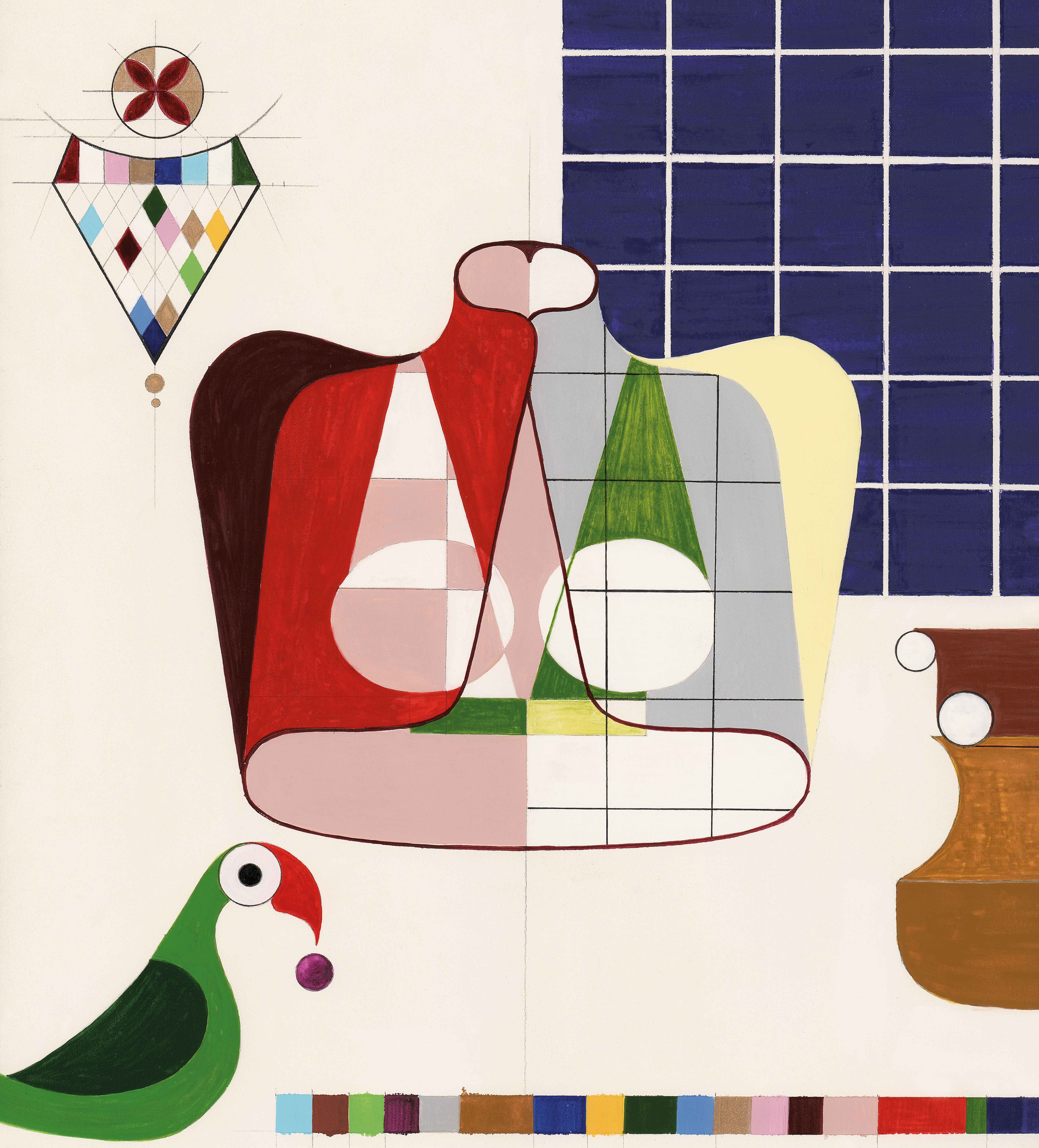 Drawing by Nipa Doshi depicting a stylised woman
