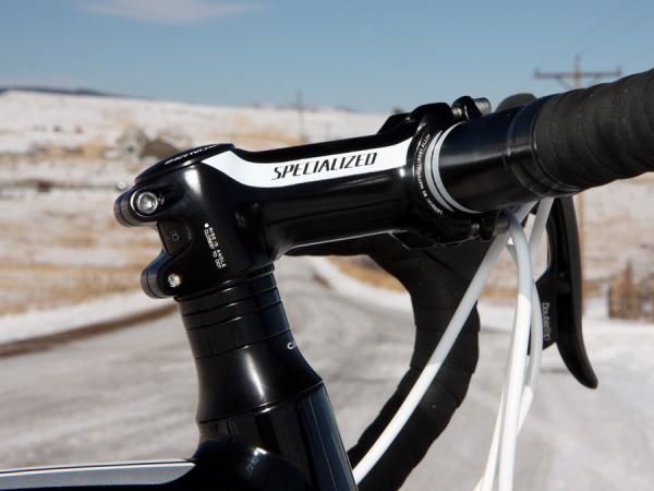 Specialized's handy adjustable-angle stem design makes for more flexible positioning.