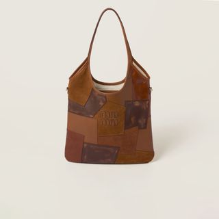 Miu Miu, Ivy Suede Patchwork Tote Bag