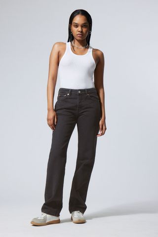Pin Mid Straight Jeans