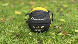 Sea to Summit Spark SPII -2° sleeping bag packed in stuff sack