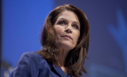 Michele Bachmann says Michelle Obama's tax break push on nursing supplies is "the new definition of a nanny state."
