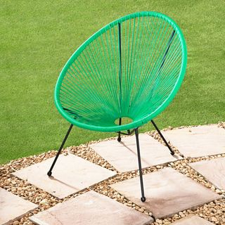 green hawaii string moon chair