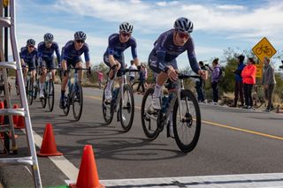 Project Echelon Racing during stage 2's Sahuarita Road Race at 2024 Tucson Bicycle Classic