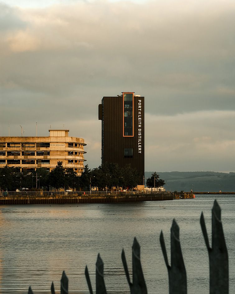 Port of Leith vertical distillery exterior