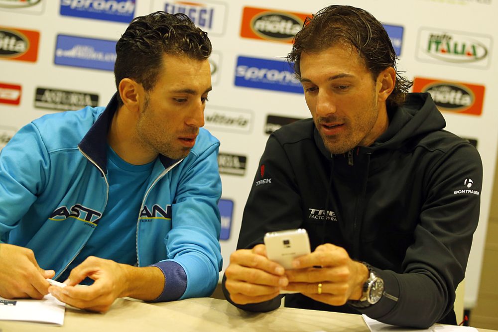 Vincenzo Nibali and Fabian Cancellara