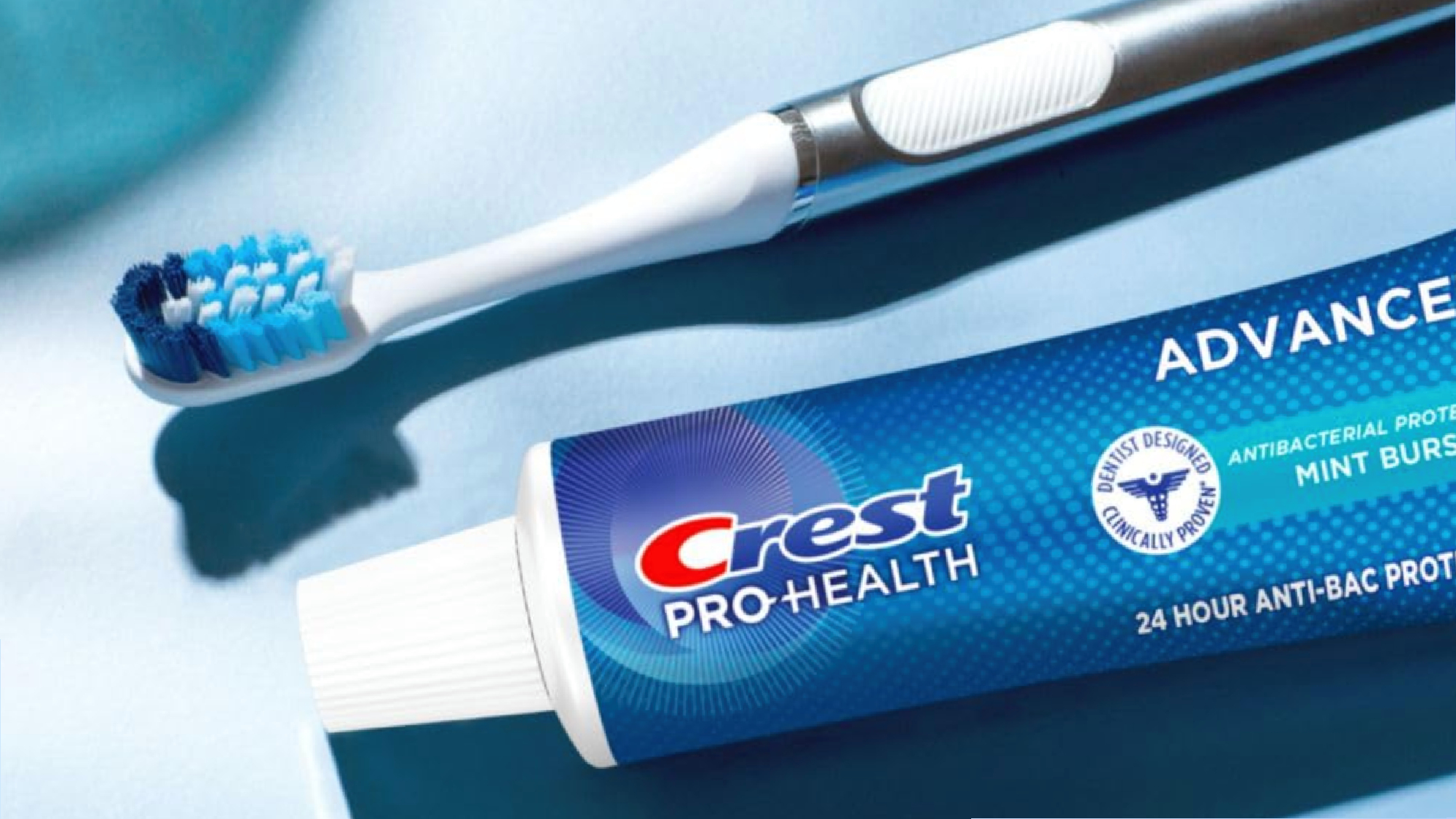 Crest Toothpaste and toothbrush